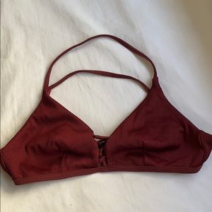 Criss-cross swim top